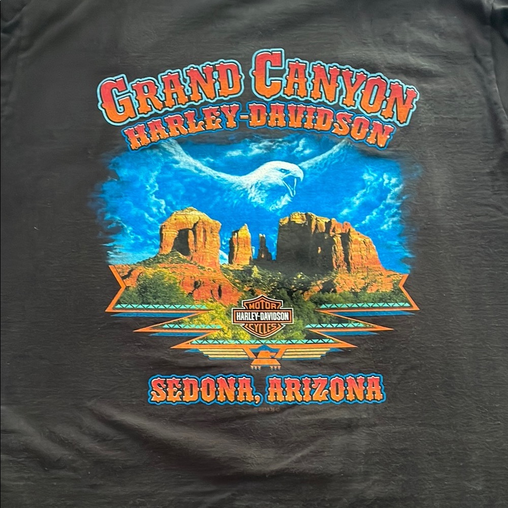 Sedona, AZ Harley-Davidson Black and Blue Short Sleeve Tee